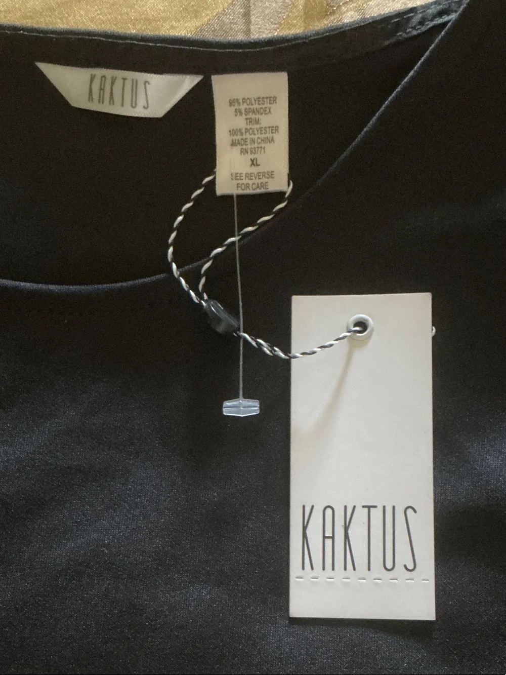 Kaktus Black Puff-Sleeve Sheer Top